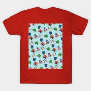 Winter Hats Pattern T-Shirt